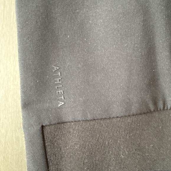 Athleta Women's Endless Bomber Jacket Full Zip Crop Size S New Loho Bride Black - Picture 13 of 14